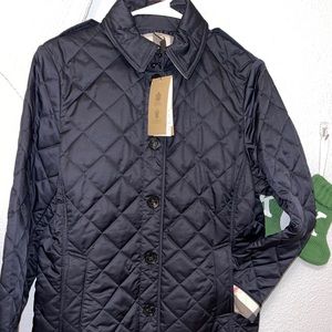 Burberry Womens Diamond quilted jacket